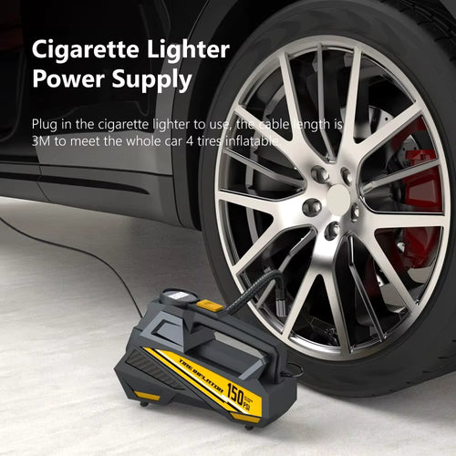 Melantra-Baase. Car Air Compressor 12V 150PSI Portable Tire Inflator C3012